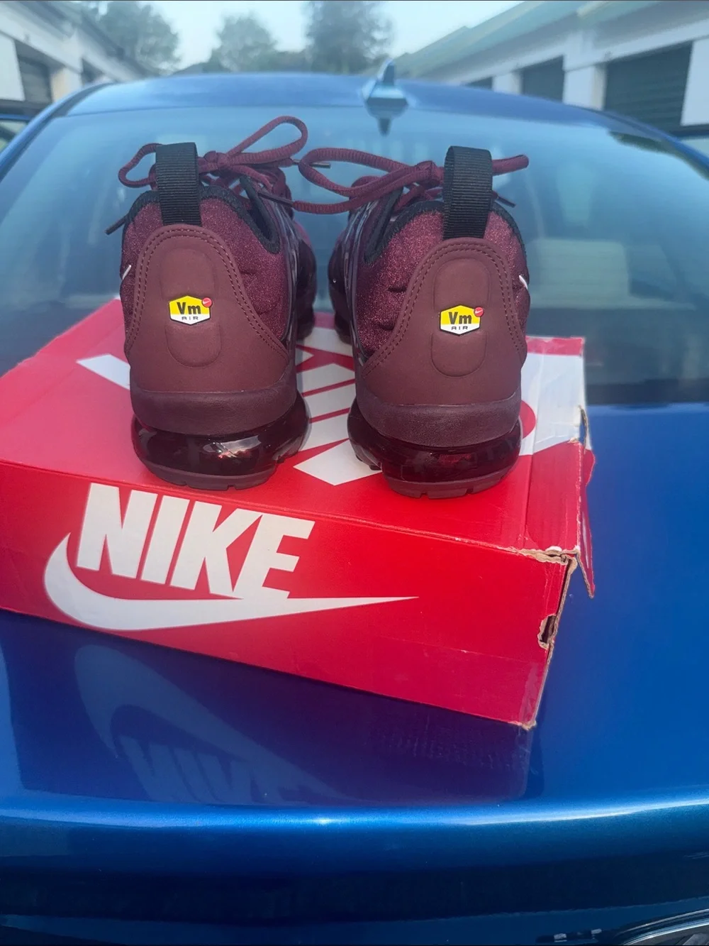 Nike Burgundy/Black VaporMax Style Sneakers